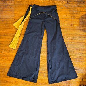 Kitchen Orange Sash Tie Flare Pant